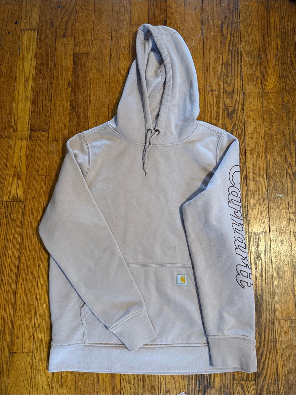 Carhartt Light Mauve Hoodie Sz 12-14 LARGE (rain defender) - girls